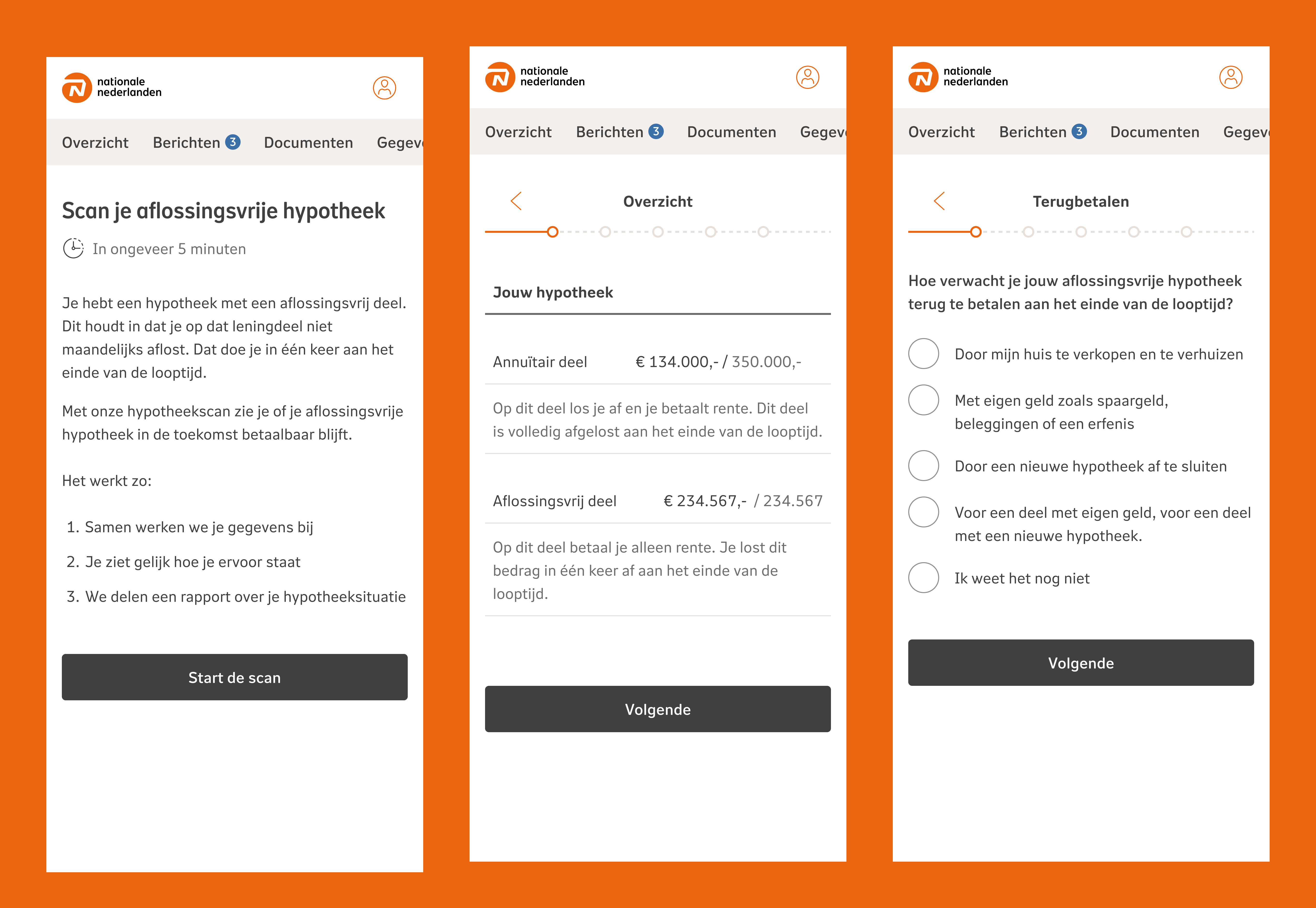 'Concept screens of tool'