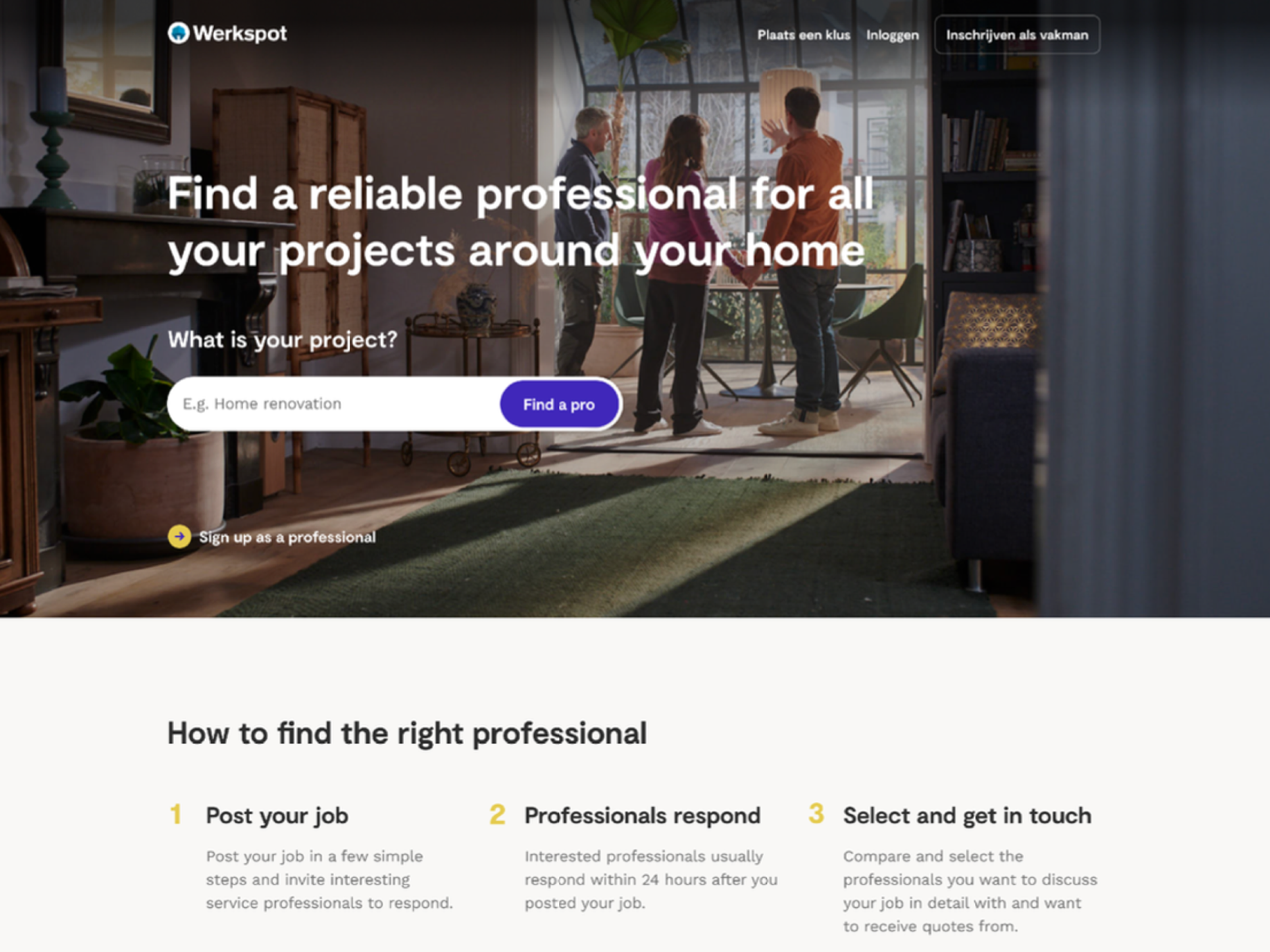 A new home and job posting flow for Werkspot  hero image